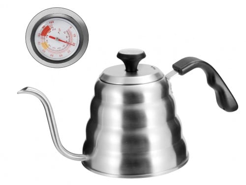 ابريق تقطير القهوة مع معيار للحرارة