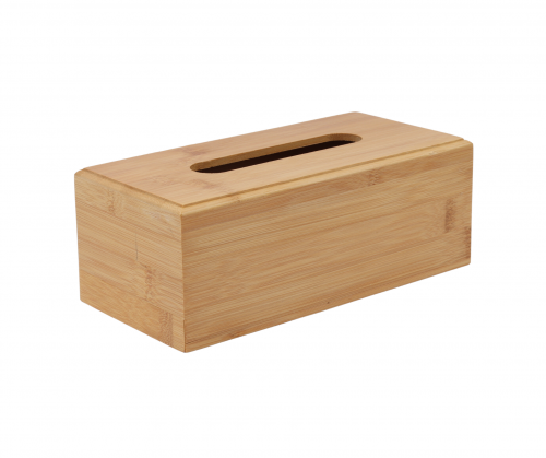 علبة مناديل خشبية