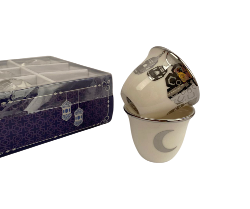 طقم فناجين قهوة سيراميك رمضاني