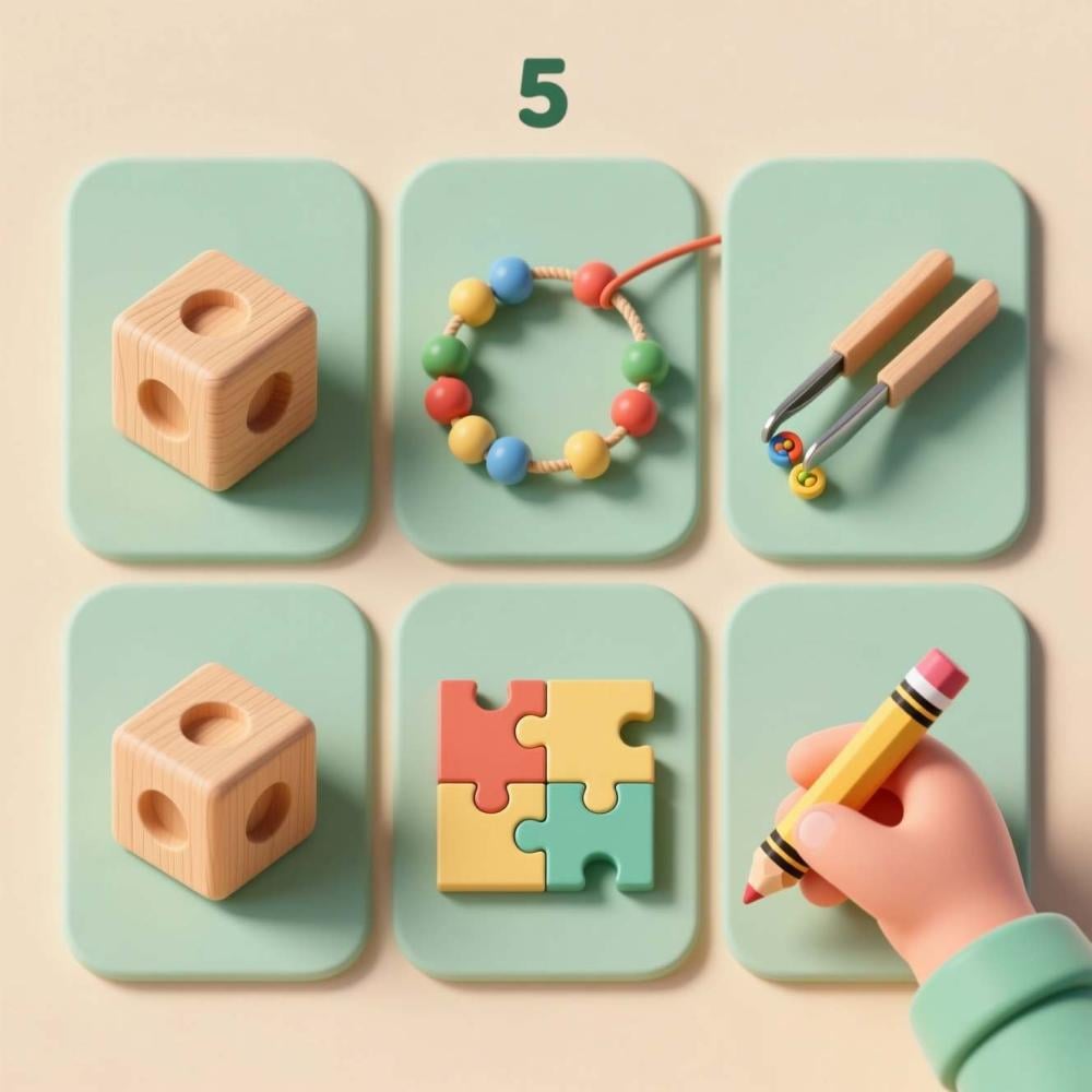 ألعاب تنمية المهارات الحركية الدقيقة للطفل
