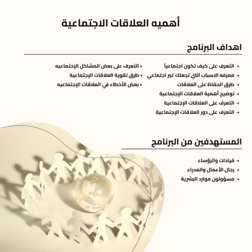اهمية العلاقات الاجتماعية