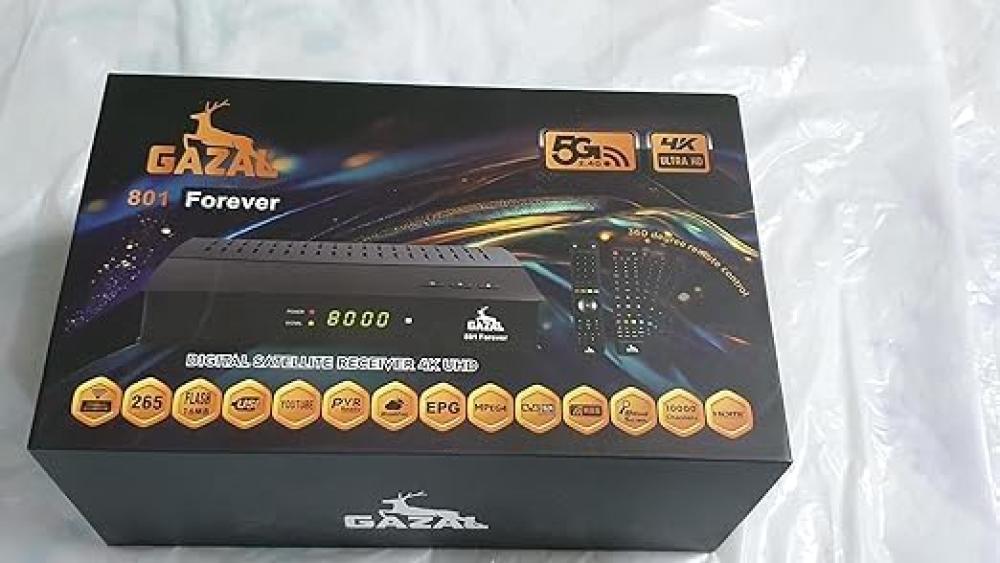 رسيفر 5G فورايفر801 من غزال 4K