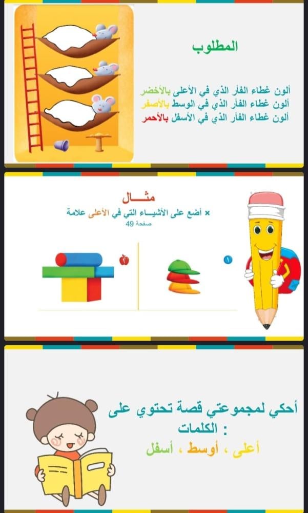 أعلى ، أوسط ، أسفل