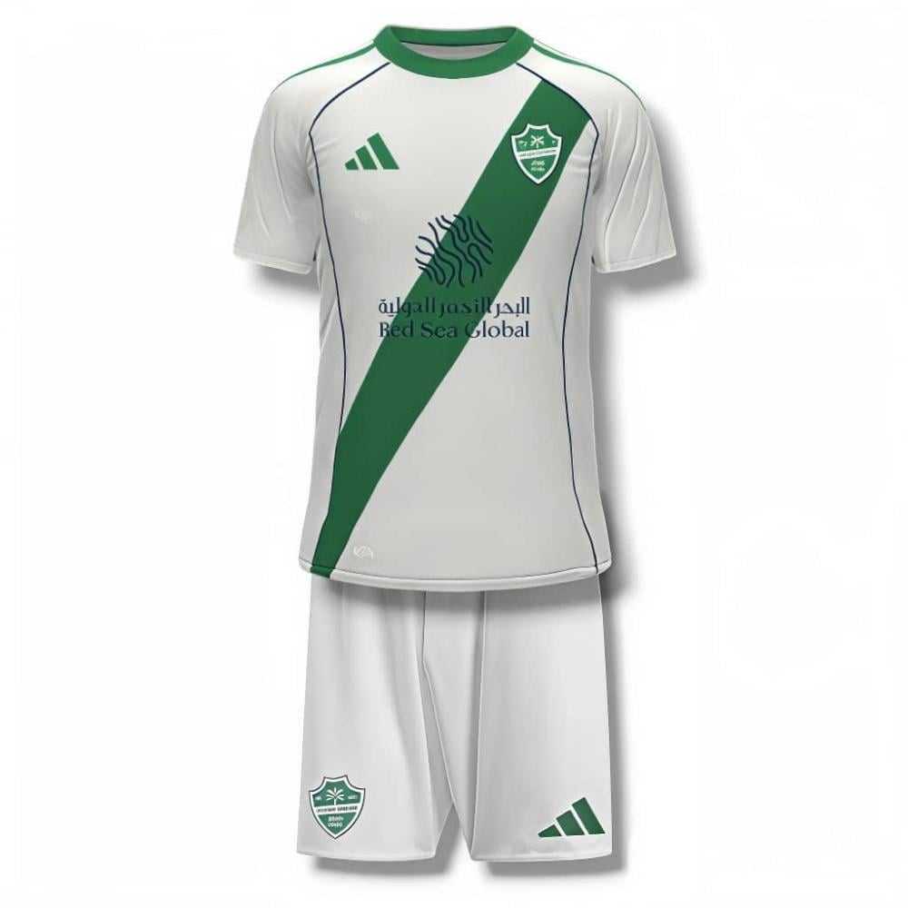 طقم الأهلي السعودي الابيض 2026 الاحتياطي