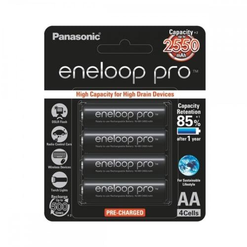 PANASONIC ENELOOP PRO AA RECHARGEABLE NIMH BATTERY...