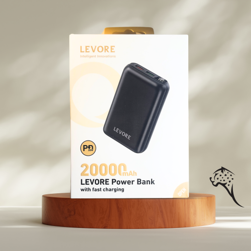 شاحن محمول يدعم الشحن السريع LEVORE 20000mAh PD 20...