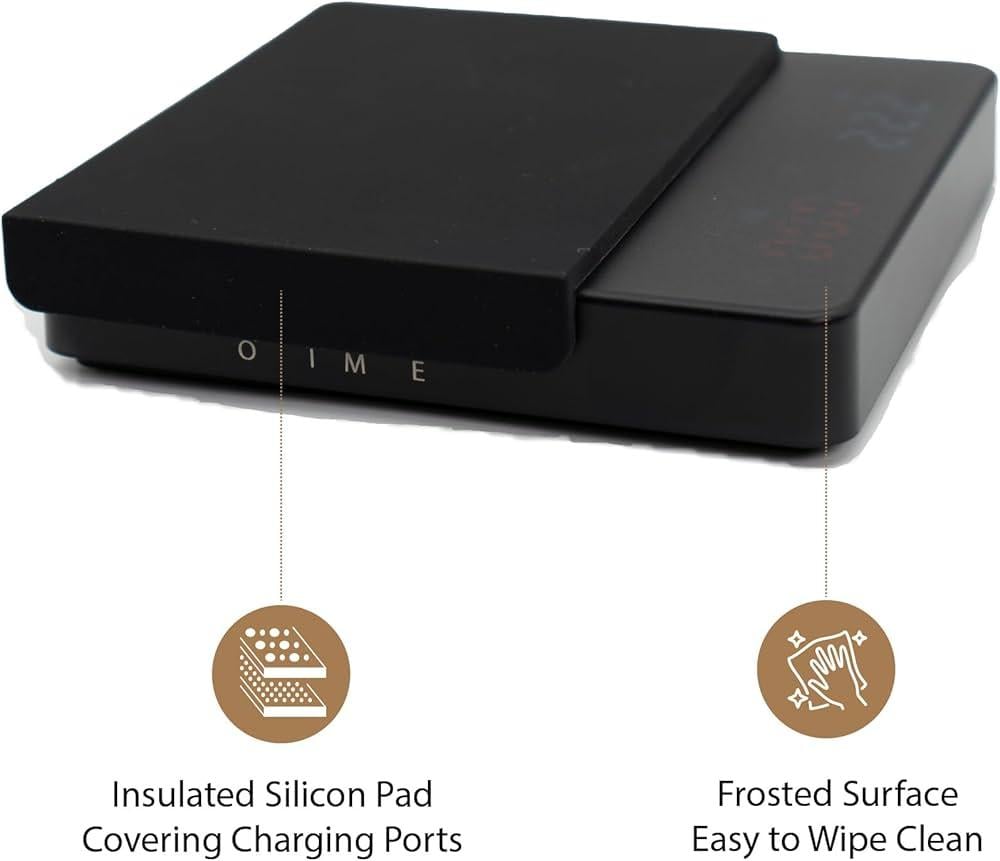 ميزان قهوة قابل لإعادة الشحن - Rechargeable coffee scale