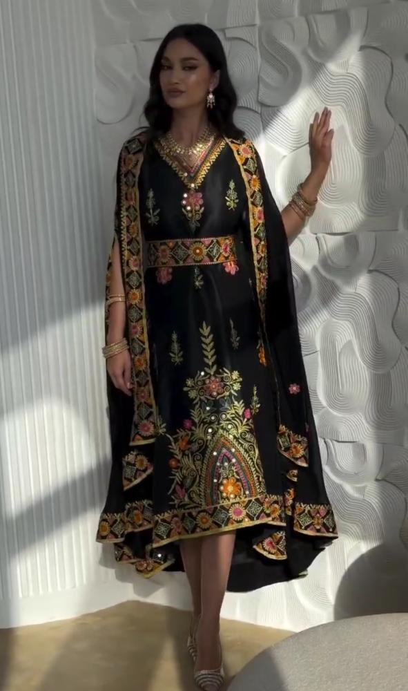جلابيه رمضان خامه تفته +جورجيت +تطريز كمبيوتر