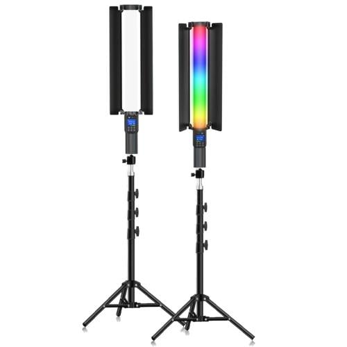 LED عصا ملونة محمولة مع حامل ثلاثي القوائم
