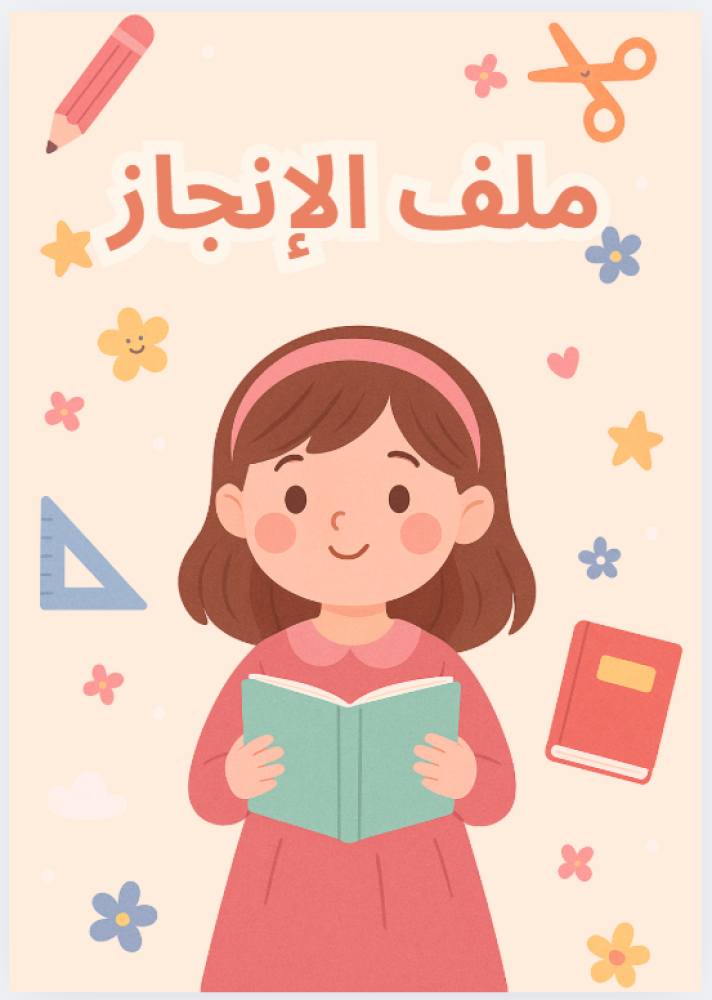 ملف انجاز جاهز - بنات - ابتدائي خوخي pdf