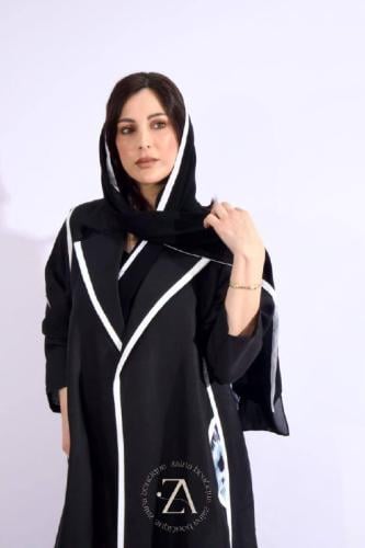 عباية قماش لنن سوداء عملية تتميز بخفتها و راحتها ,...