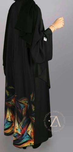عباية كريب اسود