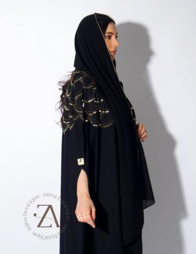 عباية كيب، بشت قطري، بتطريز ذهبي