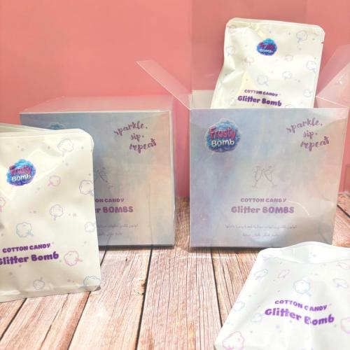 مجموعة (12) كرة جليتر ألوان متنوعة-Cotton Candy Gl...