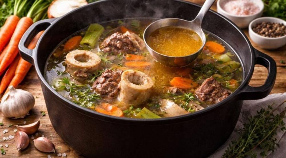 طريقة عمل شوربة عظام البقر