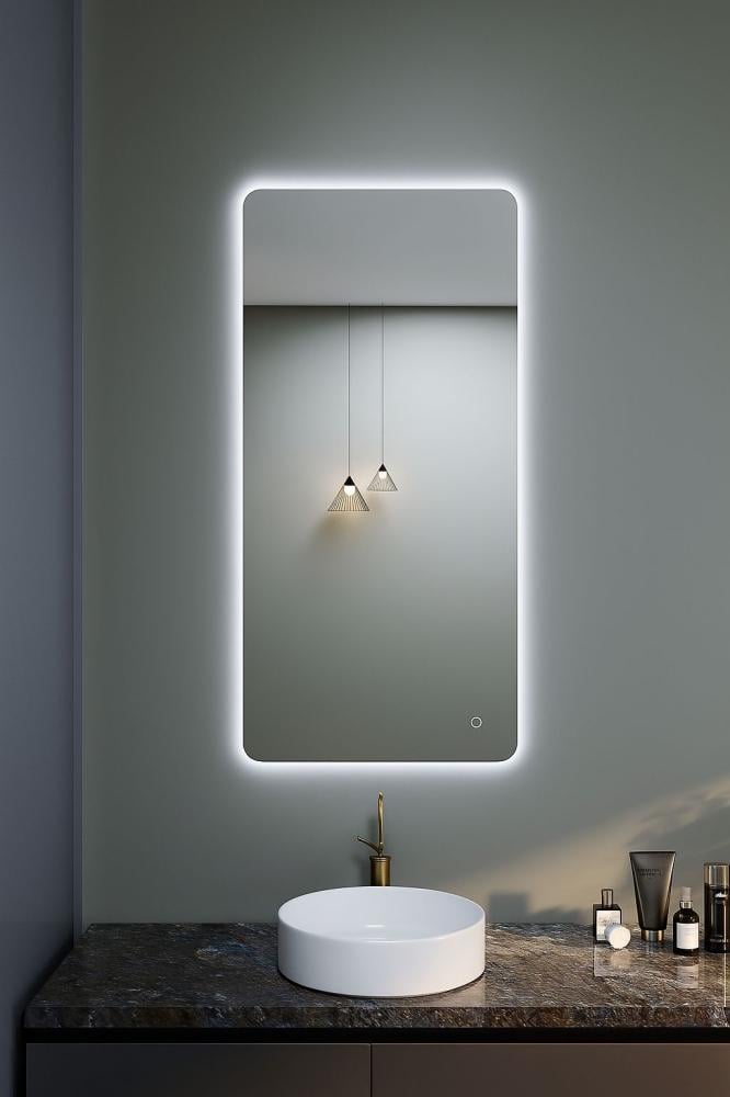 مرايا ليد مستطيل بالاتجاهين مقاس 120×60 سم