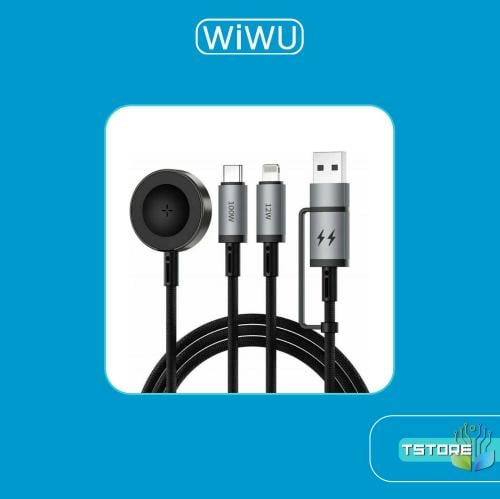 WiWU | شاحن 3 في 1 لساعه ابل و اجهزة ابل و جميع اج...