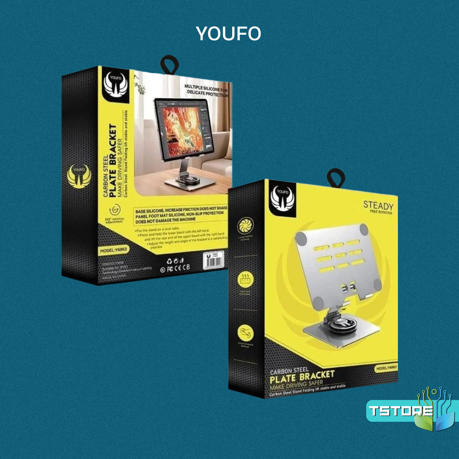 Youfo | ستاند ايباد  قابل للطي بدوران 360 درجة