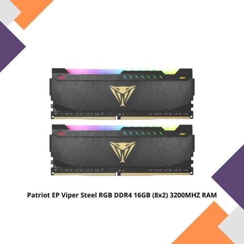 steel ddr4 8gb patriot viper steel 2x8gb 3200mhz