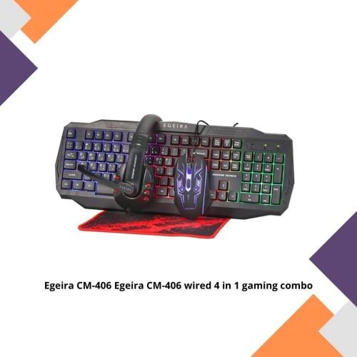 Egeira CM-406 Wired 4 in 1 Combo Keybard