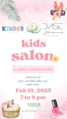 kids salon 7pm to 9 pm