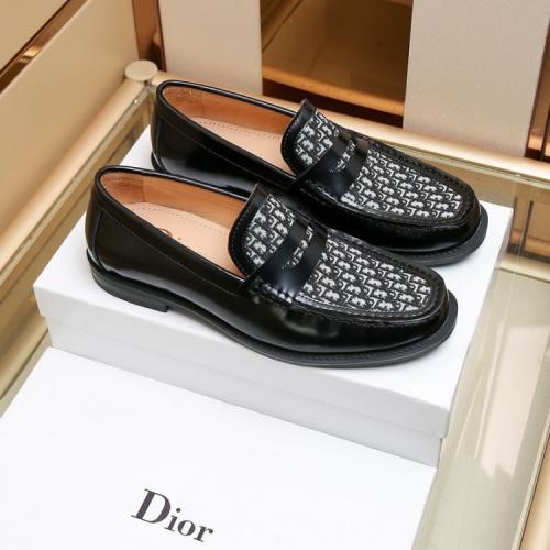 حذاء Dior الرسمي/اسود_ بيج ملكي