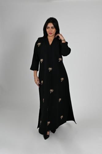 ثوب النخلات اسود و ممكن اي لون بالطلب