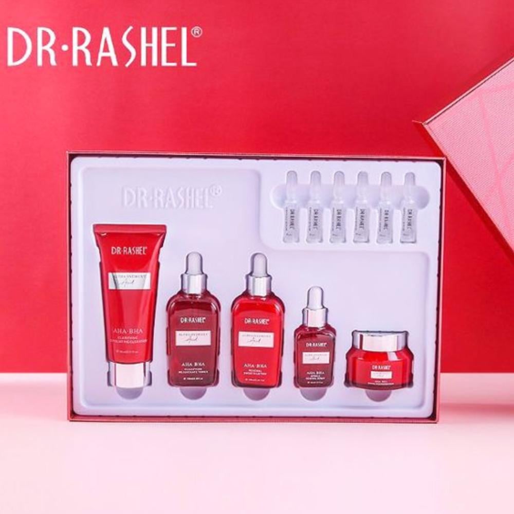 مجموعة العناية بالبشرة ألفا هيدروكسي ميراكل من DR RASHEL ( 11 قطعة )