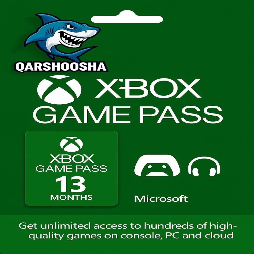 اشتراك Xbox Game Pass Ultimate لمدة 13 شهر | لأكثر من 450 لعبة | تفعيل فوري للكمبيوتر