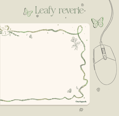 Leafy Reverie mousepad