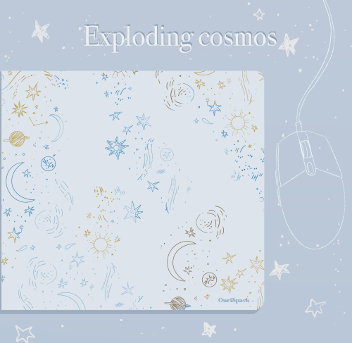 Exploding cosmos mousepad