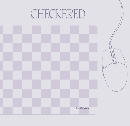 Checkered Heather mousepad