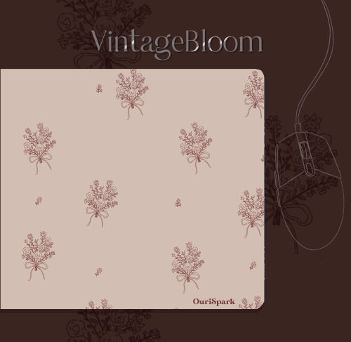 Vintage Bloom mousepad