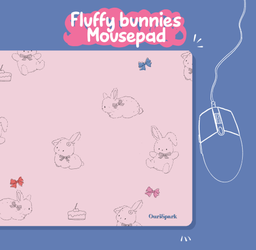 Fluffy bunnies mousepad