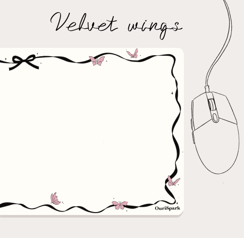 Velvet wings mousepad