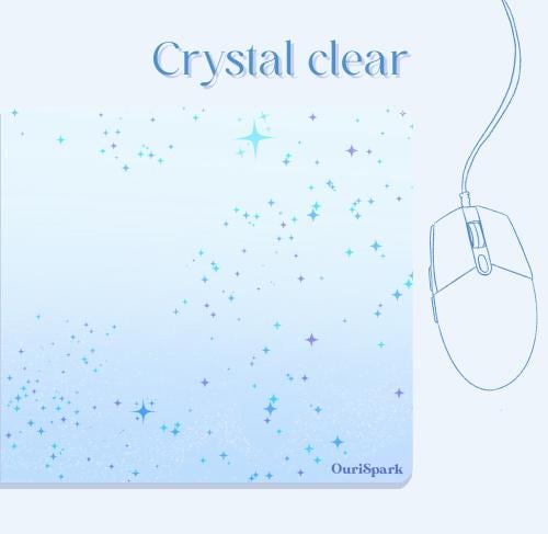 Crystal clear mousepad