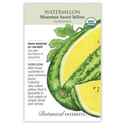 بذور بطيخ أصفر جبلي عضوي - Mountain Sweet Yellow W...