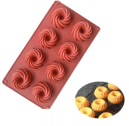 سيليكون ميني كيك / قالب حلويات / سيلكون للموس / قالب تشكيل صابون ( قطعه واحده )