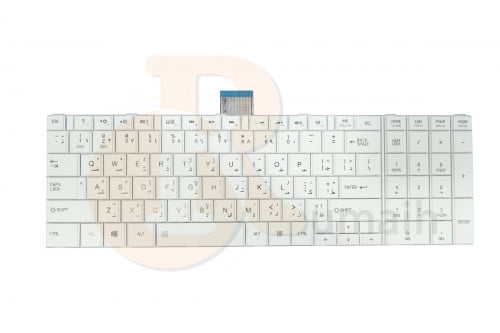 كيبورد لابتوب توشيبا لون ابيض - TOSHIBA Keyboard C...