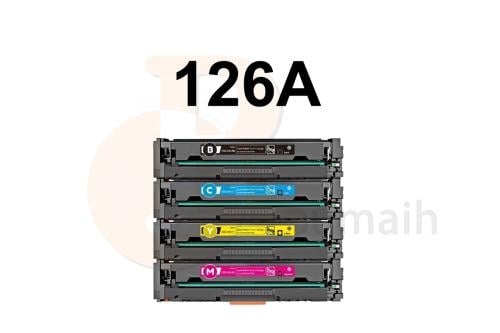 حبر طقم جميع الألوان متوافق مع اتش بي ليزر 126A