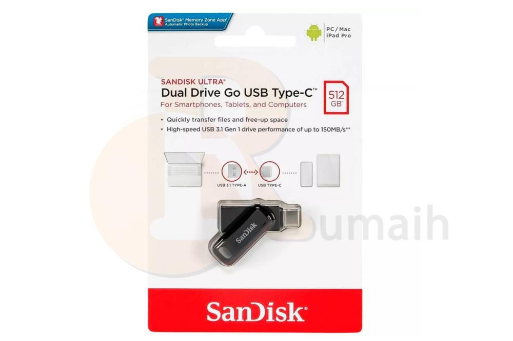 فلاش ميموري تايب سي - SanDisk 512GB
