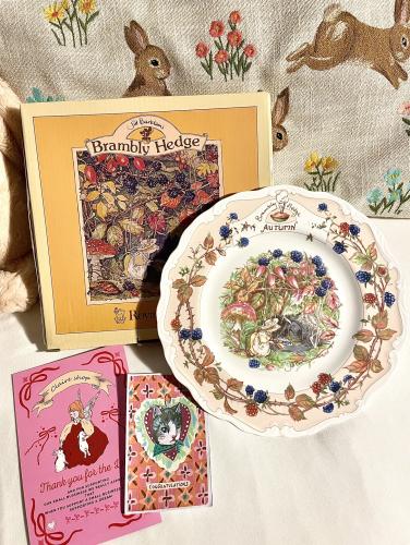 Brambly Hedge plate (autumn edition)