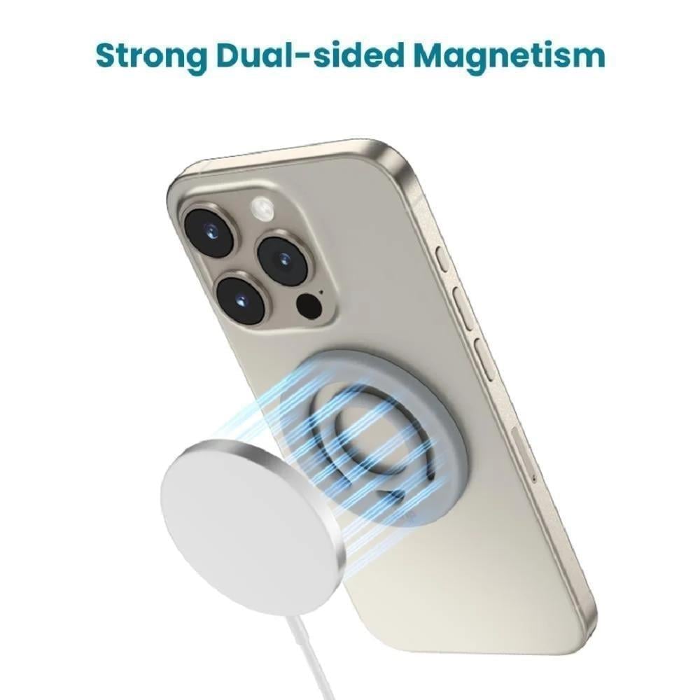 دريب - مسكة جوال ماج سيف سيليكون خاتم Drip ازرق