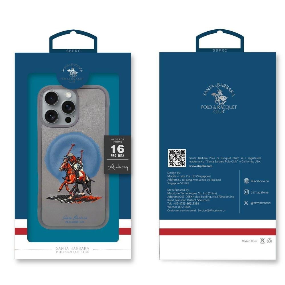 كفر ماج سيف Santa Barbara Polo Racquet Club لأيفون 16 برو ماكس - فضي