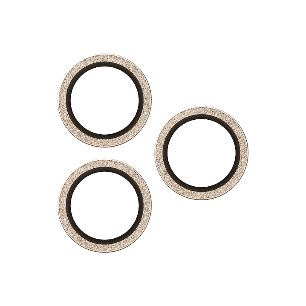 PanzerGlass Hoops Camera Protector, Gold Plated Frame, for iPhone 17 Pro and iPhone 17 Pro Max - Clear