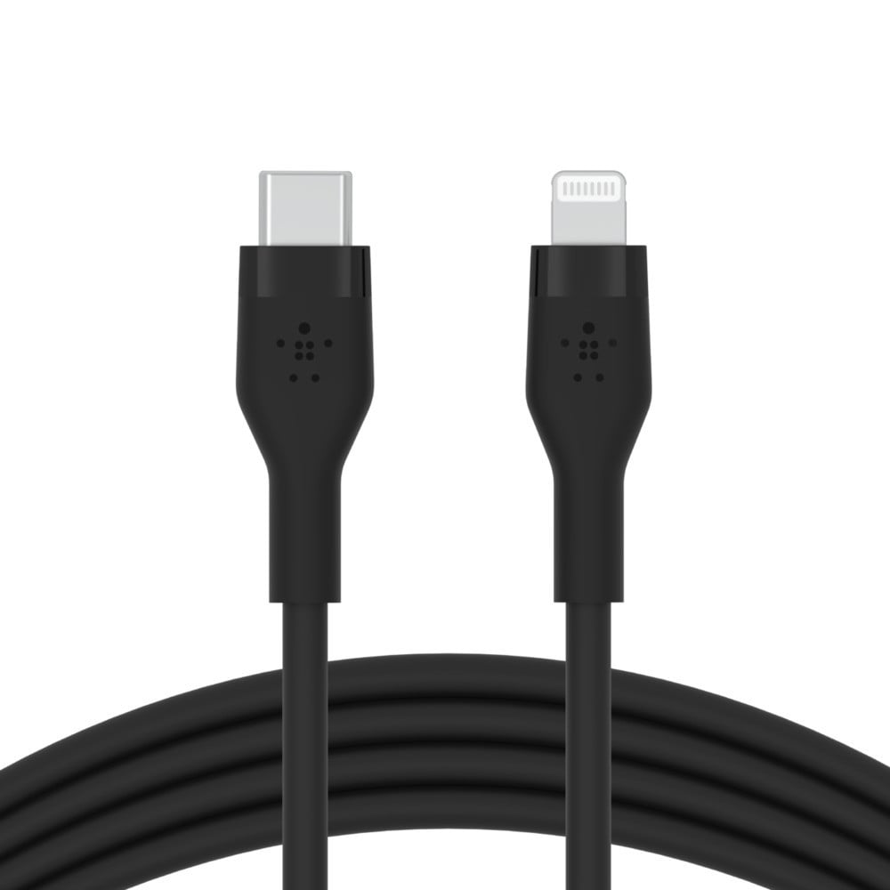 Påvirke fingeraftryk Skilt Belkin USB-C Cable with Lightning Connector 3m - Black - Sada Almustaqbal
