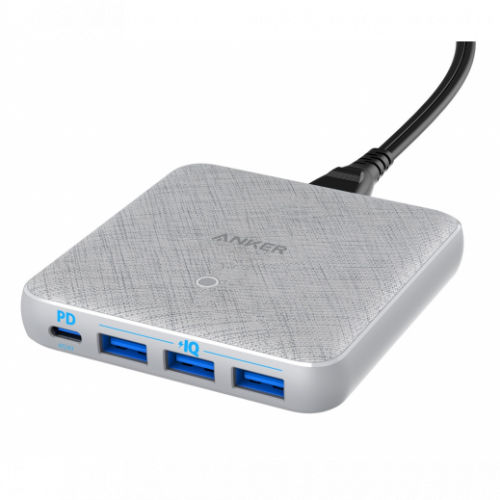 Anker Powerport Atom III 65W Slim - Sliver Fabric...