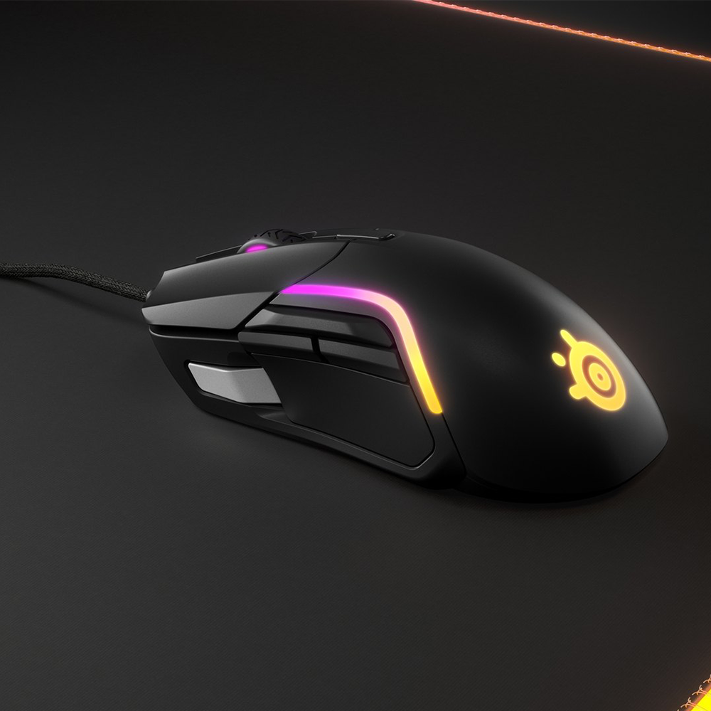 SteelSeries Rival 5 Gaming Mouse - 9 Programmable Buttons With 18,000 CPI Optical Sensor