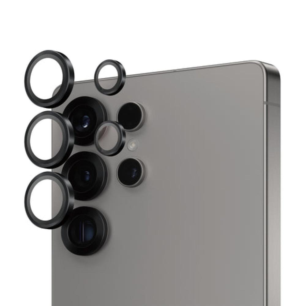 واقي عدسات الكاميرا PanzerGlass® Hoops® باللون الأسود لهاتف Samsung Galaxy S25 Ultra