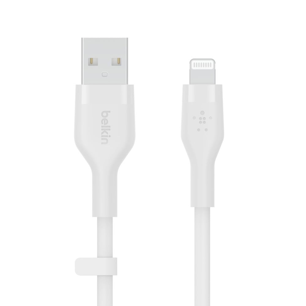 Belkin USB-A Cable with Lightning Connector 1M With Grip - White - Sada  Almustaqbal